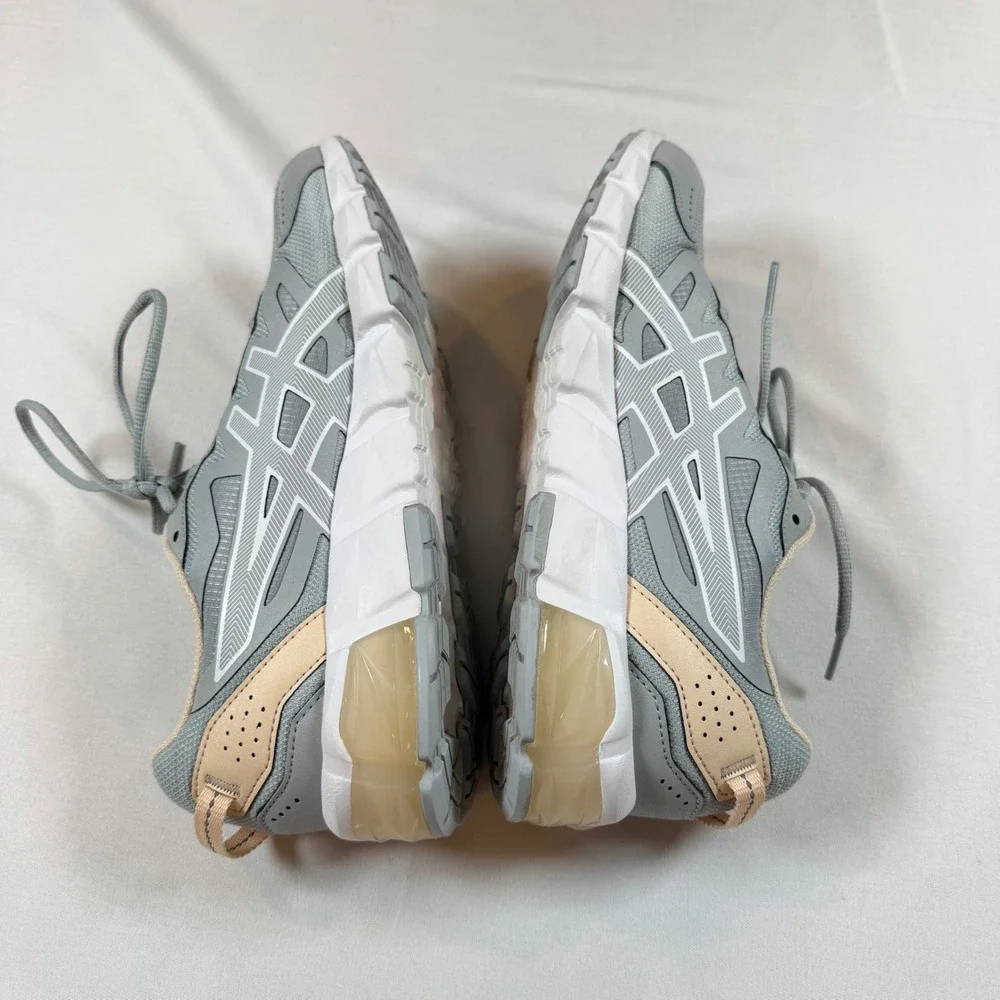 ASICS Gel-Quantum 90 3‎ Piedmont Grey White Beige Running Shoes 1202A040 Sz 9